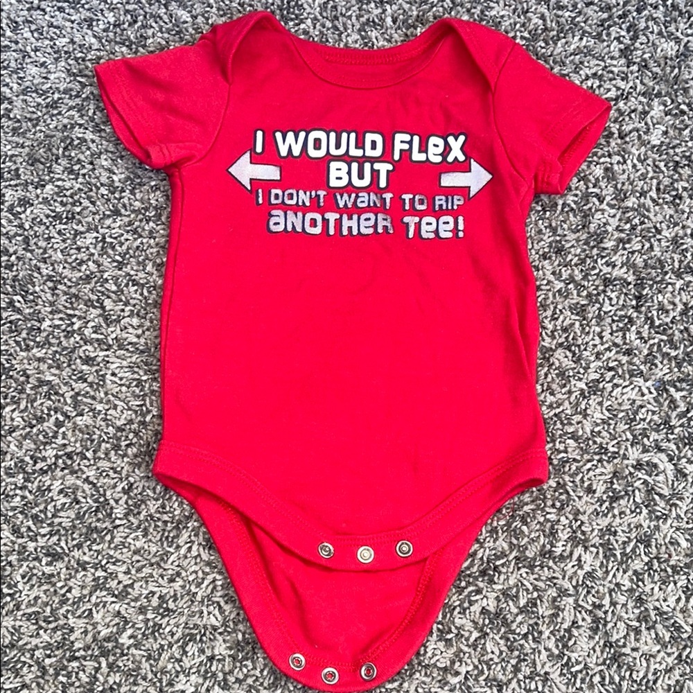 Baby onesie 3-6M Red Baby Onesie with Fun Graphic